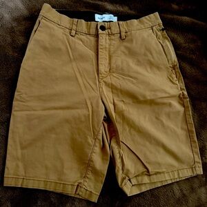 Classic Tan Flat Front Men's Shorts